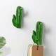 thumbnail image 4 of 2pcs Cactus ganchos en forma de ganchos decorativos creativos ganchos de pared sin clavo (verde), 4 of 8