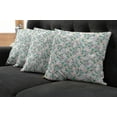 thumbnail image 5 of Ambesonne Flower Throw Pillow Cover 4 Pack, Japanese Spring Blossoms, 16", Pink Green, 5 of 5