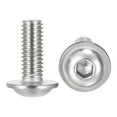 thumbnail image 1 of Unique Bargains M6 x 16mm 304 Stainless Steel Flanged Button Head Socket Cap Screws 20 Pack, 1 of 5