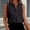 Black women's sleeveless blouse a1, variant on Women's Collared Blouse Sleeveless Button Down Shirt Elegant Casual Work Business Tops Solid Color Office Wear, White XL