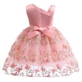 thumbnail image 2 of 2-9T Flower Girls One Shoulder Dress Christmas Wedding Party Gown, 2 of 7