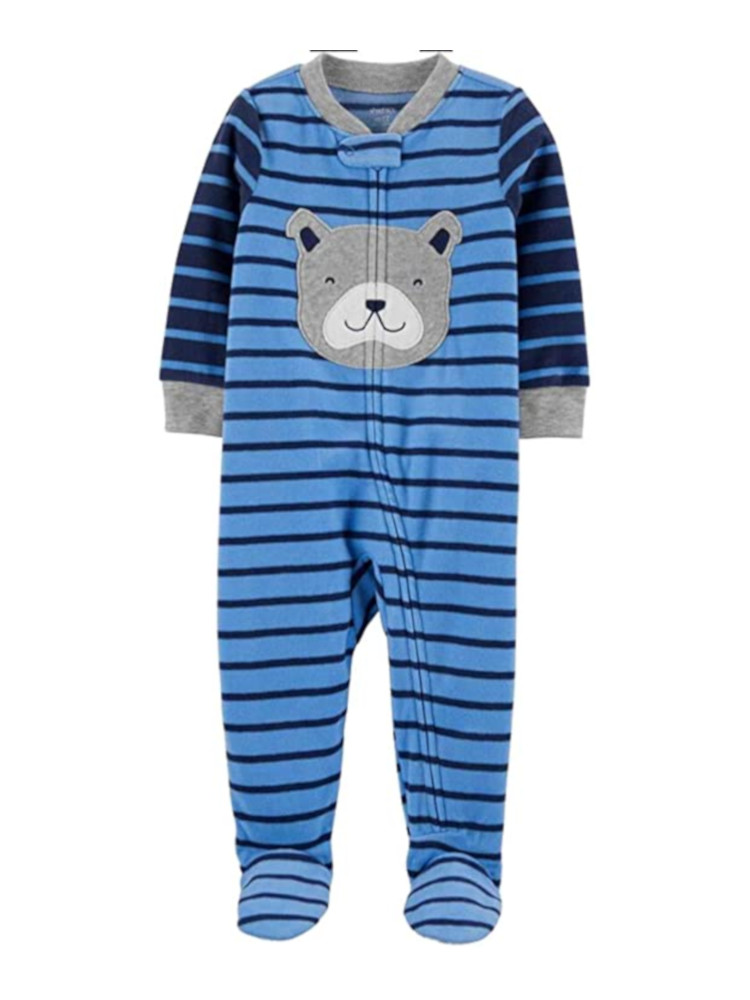 The William Carter Co. Baby Boys Size 12 Months Fleece Footed Pajama