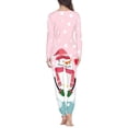 thumbnail image 4 of Pijama con estampado navideño para mujer, traje de manga larga, pantalones largos, ropa de casa, conjunto de dos piezas, ropa de dormir, invierno, envío directo, 4 of 4