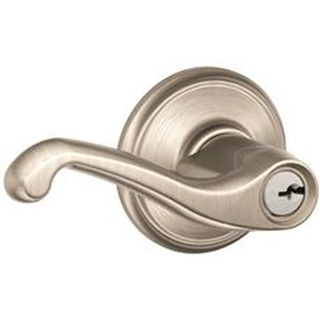 UPC 084691254812 product image for Schlage Flair Entry Leverset Us3, Satin Nickel | upcitemdb.com