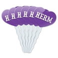 thumbnail image 1 of Herm Heart Love Cupcake Picks Toppers - Set of 6, 1 of 1