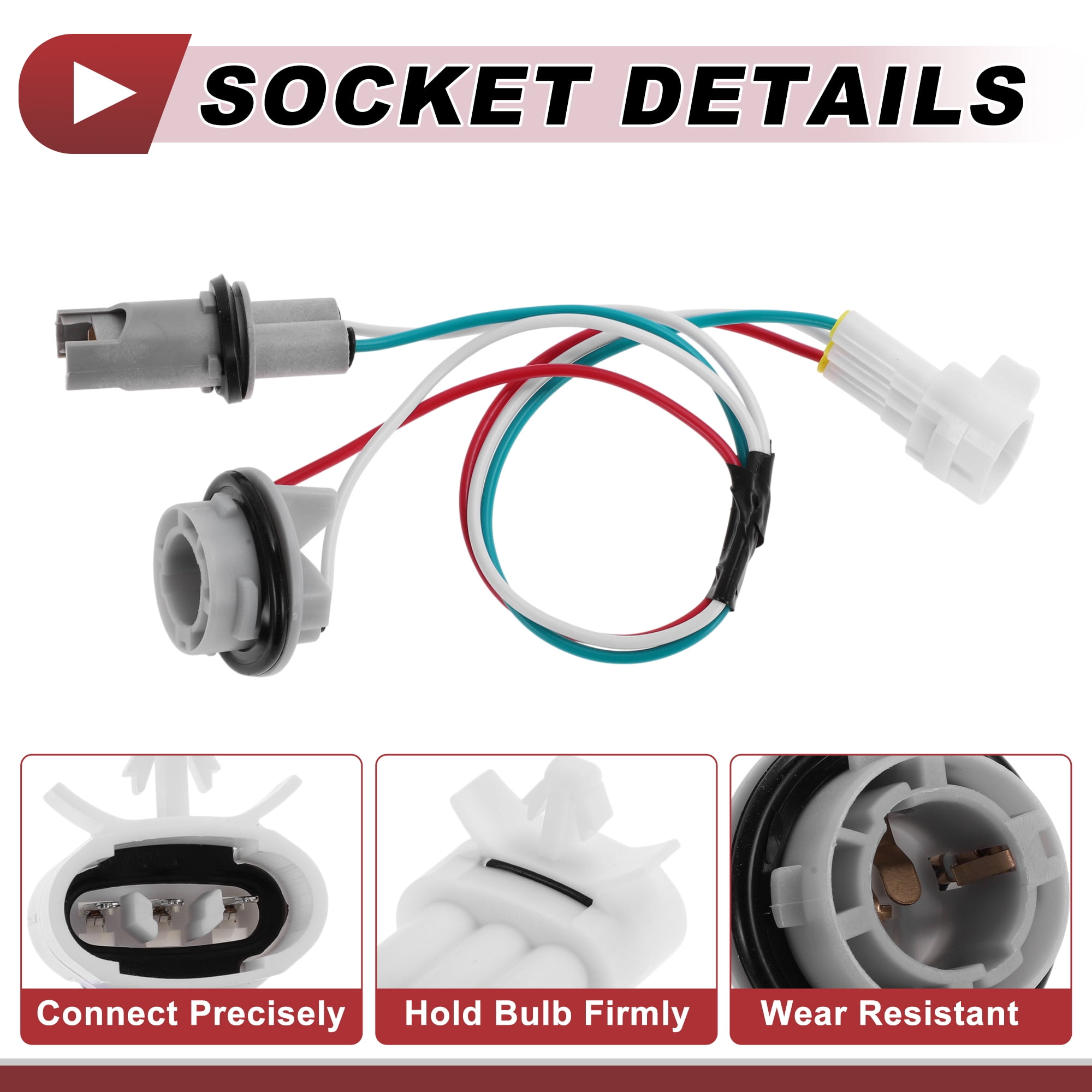 Unique Bargains Headlight Light Socket Wiring