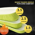 thumbnail image 2 of Shoe Height Increase Insoles Heel Lift 2/3/4cm Pads Sole Foot Unisex Washable, 2 of 5