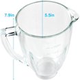 thumbnail image 4 of Replacement parts 6-Cup Glass Jar With Lid, Compatible with Oster Blenders, 4 of 7