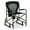 Black+Gray, variant on GVN Camping Seat Chair, Picnic Chair,Outdoor Rocker Camping Chair with Dual Springs and Padded Back-Red