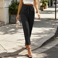 thumbnail image 7 of YuXingFu Womens Summer Pants for Women Loose Dress Pants High Full - Pocket Casual Black S, 7 of 7