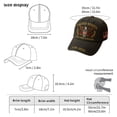 thumbnail image 3 of TOWED22 250th Anniversary USA Hat,1776-2026 Patriot Baseball Cap Adjustable Classic Retro Embroidered Eagle Hat for Men Women Black, 3 of 8