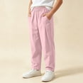 thumbnail image 5 of Children's Printed Elastic Waistband Loose Pants with Pockets Mid Size Outdoor Casual Trousers for School Travel Play, 5 of 9