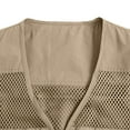thumbnail image 3 of Men's Multi-Pocket Cargo Vest Lightweight Casual Full Zip Tank Coat for Outdoor Work, Fishing, Travel & Photography, 3 of 7