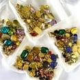 thumbnail image 3 of Yazoeia 50 Pcs Mix Shapes Sew On Crystal Rhinestone, Claw Flatback Crystal Rhinestones, Flatback Claw Setting Glass Sew On Crystal Rhinestone for DIY Crafts, Clothes, Costume, Dress, and, 3 of 5