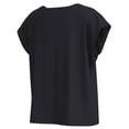 thumbnail image 2 of Blusa George para Mujer con Cuello Redondo, Manga Corta con Cortes Negro Talla G, 2 of 4