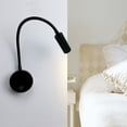 thumbnail image 3 of 1w + 3w Led Bedside Lamp For Reading Led Flexible Swan Reading Lamp silver Led Reading Light Wall Light With Switch Warm, 3 of 7