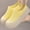 Yellow, variant on Women’s Slip on Backless Mule Sneakers Breathable Hollow Knit Upper Cushioned Thick Platform Sole Comfort Casual Footwear for Daily Wear Beige 7(38)