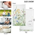 thumbnail image 3 of GZHJMY Colorful Herbs and Flowers Print Pure Cotton Hand Towels for Bath Decorative Guest Towels Fingertip Towels for Bathroom Spa Gym, 2-Piece, 16 x 28 inches（202）, 3 of 7