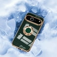 thumbnail image 4 of Dteck Case for Google Pixel 9 Pro XL,Shockproof Electroplated Plating TPU Ring Holder Stand Case Magnetic Slim Cover for Google Pixel 9 Pro XL,Darkgreen, 4 of 5