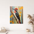 thumbnail image 4 of The Watchful Woodpecker Bird in Nature Unframed Wall Art Print Poster Home Decor Premium, 4 of 5