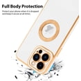 thumbnail image 3 of for iPhone 13 Pro Case with Camera Lens Protector, Logo View for Women Girls, Soft Slim Phone Cases for iPhone 13 Pro Clear Ultra-Thin Back Cover (White), 3 of 5