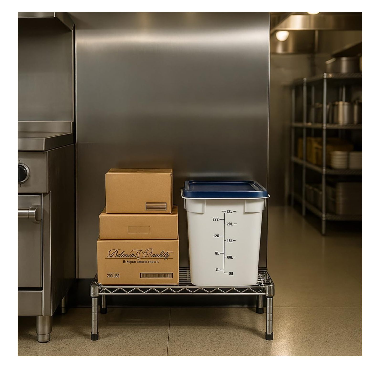 24x14" Aluminum Dunnage Rack - 1000 Lb Heavy-Duty Elevated Storage W/Lockable Casters For Commercial Kitchen, Supermarket & Grocery