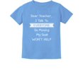 thumbnail image 1 of Tstars Boys Unisex Teacher Shirts Back to School Dear Teacher I Talk to Everyone Funny Humor Gift for Teacher Teaching School Theme Clothing School Teacher Toddler Kids T Shirt, 1 of 7