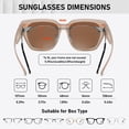 thumbnail image 3 of Gafas de Sol Polarizadas UV400 HAOLOTA para Usar Sobre Anteojos para Mujer y Hombre, 3 of 7
