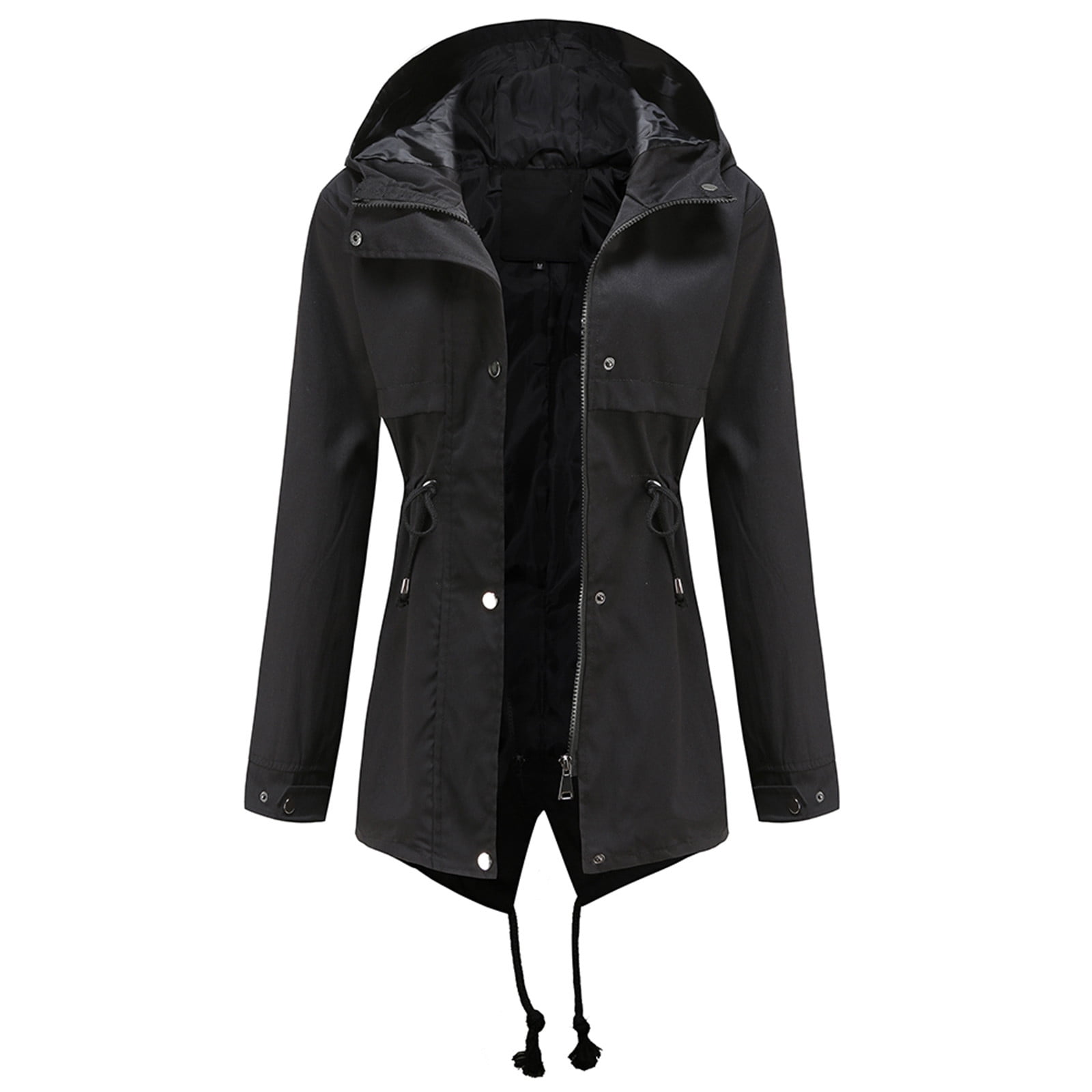 Veste Imperméable Femme Légère Avec Capuche - Coupe-vent, Manches Longues, Pour Sport Et Extérieur - 10