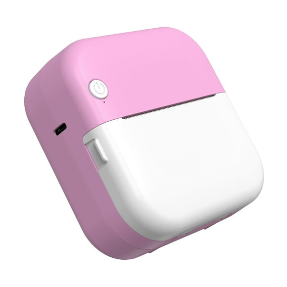 Photo Mini Thermal Printer Multifunction Portable Sticker Maker Photo Inkless Printing Support BT Connection for Smartphone with 9 Paper Rolls 57mm + 5 Self-Adhesive Paper