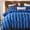 Blue and Navy, variant on Pink and White Striped Duvet Cover Set Queen Size, 100% Cotton Duvet Cover Set with Zipper Closure and 8 Corner Ties, 3 Pieces Soft and Breathable Natural Cotton Bedding Set for All Seasons