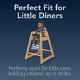 thumbnail image 6 of Foundations NeatSeat Wooden High Chair for Toddlers, Stackable, 3-Point Harness, Natural Finish, 6 of 7