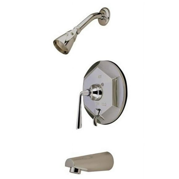 Kingston Brass KB46380ZL Silver Sage ADA Tub & Shower Faucet, Satin Nickel