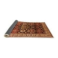 thumbnail image 2 of Ahgly Company Indoor Round Oriental Orange Industrial Area Rugs, 5' Round, 2 of 4
