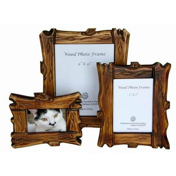 Sunshine Trading ST-11-5 Handmade Wood Photo Frame - 3.5 x 5 Inch