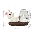thumbnail image 2 of RKSTN Easter Ceramic Rabbit-Shaped Hydroponic Vase, Transparent Hydroponic Flower Arrangement Vase B, 2 of 5