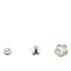 Body Jewelry 3 Pack - 22G Surgical Steel Crystal Nose Studs