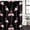 Black, variant on Pink Flamingo Shower Curtain Set - 48" x 72" Washable Bathtub Curtain with 12 Hooks, Summer Tropical Animals Waterproof Fabric Stall Shower Curtains for Bathroom/Bathtub Décor