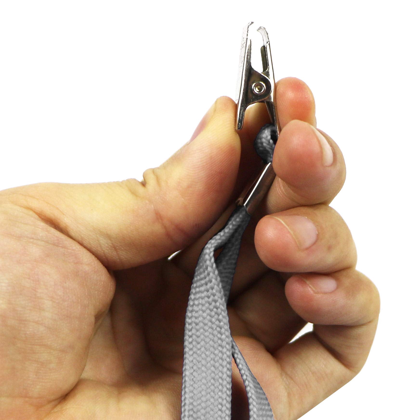 Badge Lanyards Neck Bulk Cruise Lanyard With Clip For Id Card Name Tags Holders (gray  50 Pack)