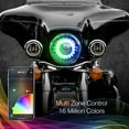 thumbnail image 6 of 7" RGB LED Harley Headlight XKchrome Bluetooth App Controlled Kit, 6 of 11