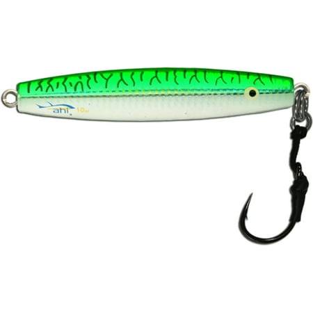 UPC: 0837508008562 | Ahi DJA-10-MK Assault Diamond Jigs – 10 oz Mackerel With Assist Hook