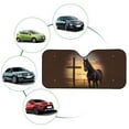 thumbnail image 4 of Xoenoiee Horse Cross Sunset Print Windshield Sun Shade for Car Front Window, Car Sun Visor for Windshield Car Summer Accessories Protect Car Interior from Sun UV Rays, 4 of 7