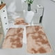 thumbnail image 1 of Juego de alfombras de baño de color mezclado oscuro, 3 unidades, alfombras para el baño de invierno, antideslizantes, suaves, absorbentes de agua, gruesas, lavables y fáciles de secar, 1 of 7