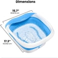 thumbnail image 2 of Spa para Pies Compact Pro HoMedics Plegable Masaje de Vibracion Mejora la Circulación Blanco Homedics FB-350A, 2 of 2