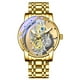 thumbnail image 2 of Reloj de hombre completamente automático transparente hueco de doble cara, no mecánico, resistente al agua y luminoso, 2 of 6