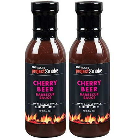 Steven Raichlen Project Smoke BBQ Barbecue Sauce-Cherry Beer 2 Pack Barbeque (Steven Raichlen Best Of Barbecue)