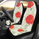 thumbnail image 2 of ABPHQTO Juego de 2 fundas para asientos de coche Poppy, protector universal para asientos delanteros de coche, apto para coche, SUV, sedán, camión, 2 of 3