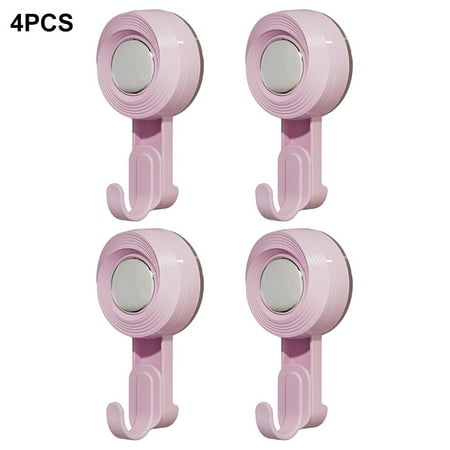 

KDJ 2/4PCS Suction Cup Hooks for Door Wall Hanger Strong Suction Cup Vacuum Hooks