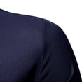 thumbnail image 5 of RUTAYY Men's Shirts Embroidered Asymmetrical Long Sleeve Solid Color Denim Shirt Turndown Collar Comfortable Breathable Travel Vacation Blouse, 5 of 8