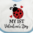 thumbnail image 4 of Inktastic 1st Valentines Day Ladybug Boys or Girls Baby Bib, 4 of 4